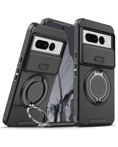 Torbica CamShield Ring stand za Google Pixel 7 Pro crna - 216854