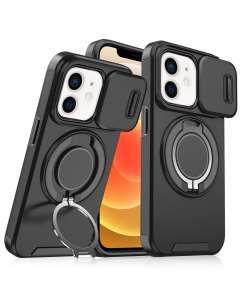 Torbica CamShield Ring stand za iPhone 12/12 Pro 6.1 crna - 215810