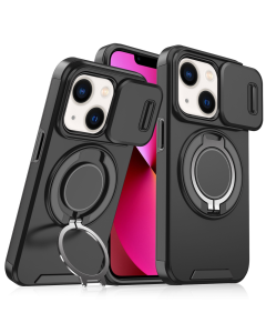 Torbica CamShield Ring stand za iPhone 13 6.1 crna - 215811