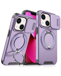 Torbica CamShield Ring stand za iPhone 13 6.1 ljubicasta - 216857