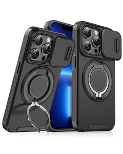 Torbica CamShield Ring stand za iPhone 13 Pro 6.1 crna - 215813
