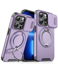 Torbica CamShield Ring stand za iPhone 13 Pro 6.1 ljubicasta - 215814
