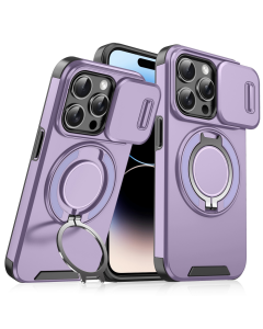 Torbica CamShield Ring stand za iPhone 14 Pro 6.1 ljubicasta - 215820