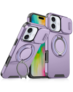Torbica CamShield Ring stand za iPhone 16 Plus 6.7 ljubicasta - 216866
