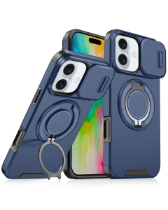 Torbica CamShield Ring stand za iPhone 16 Plus 6.7 plava - 216867
