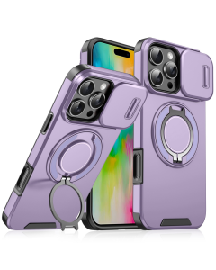 Torbica CamShield Ring stand za iPhone 16 Pro Max 6.9 ljubicasta - 216873-1