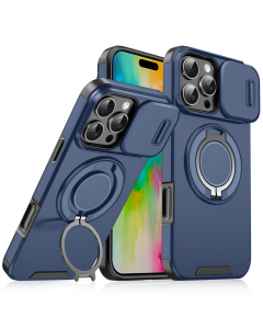 Torbica CamShield Ring stand za iPhone 16 Pro Max 6.9 plava - 216874