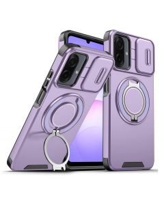 Maska za Samsung A075F Galaxy A07 ljubicasta CamShield Ring stand - 223404