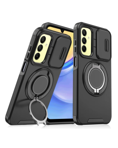 Maska za Samsung Galaxy A16 CamShield Ring stand crna - 218865-1