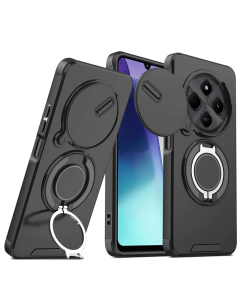 Maska za Xiaomi Redmi 14C/Redmi A4 CamShield Ring stand crna - 218877-1
