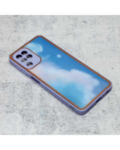 Maska za Samsung Galaxy A22 4G Candy Marble lila - 96809