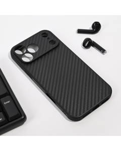 Maska za iPhone 17 Pro Max 69 Carbon fiber crna - 223497