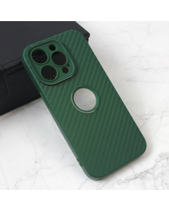 Maska za iPhone 15 Pro 6.1 Carbon Stripe zelena - 211664