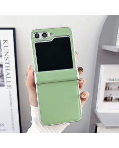 Torbica Color Plating Leather za Samsung Z Flip zelena - 215149