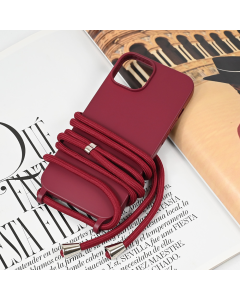 Maska za iPhone 13 6.1 Crossbody bordo - 221719