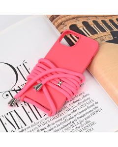Maska za iPhone 13 6.1 Crossbody pink - 221723