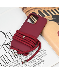 Maska za iPhone 13 Pro 6.1 Crossbody bordo - 221725