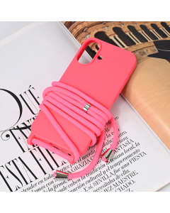 Maska za iPhone 16 6.1 Crossbody pink - 221747