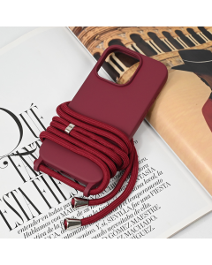 Maska za iPhone 16 Pro 6.3 Crossbody bordo - 221749