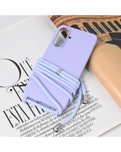 Maska za Samsung Galaxy A56 Crossbody ljubičasta - 221769