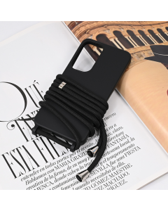 Maska za Samsung Galaxy S25 Crossbody crna - 221774