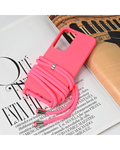 Maska za Samsung Galaxy S25 Crossbody pink - 221777