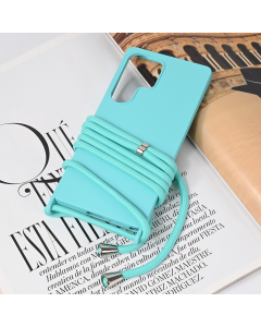 Maska za Samsung Galaxy S25 Ultra Crossbody mint - 221782