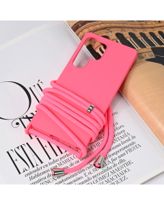 Maska za Samsung Galaxy S25 Ultra Crossbody pink - 221783
