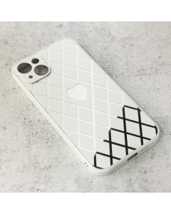 Torbica Diamond Heart za iPhone 14 Plus 6.7 bela - 203737-1