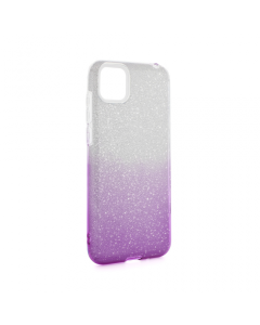 Maska za Huawei Y5p/Honor 9S ljubicasto Double Crystal Dust srebrna - 83736