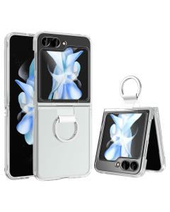 Torbica Elegant Fold Ring za Samsung F731B Galaxy Z Flip 5 5G transparent - 209107