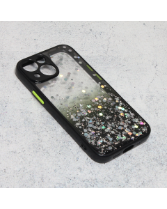 Maska za iPhone 13 Mini 5.4 Frame Glitter crna - 201716