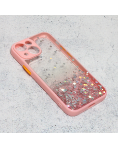 Maska za iPhone 13 Mini 5.4 Frame Glitter roze - 201717