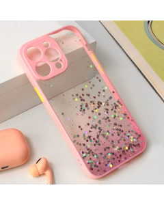 Torbica Frame Glitter za iPhone 15 Pro Max 6.7 roze - 210515