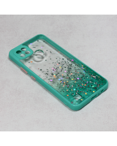 Maska za Realme C21 Frame Glitter mint - 98463-1