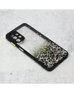 Maska za Samsung Galaxy A13 4G Frame Glitter crna - 99996