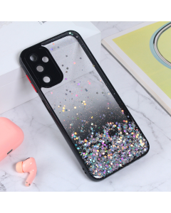 Maska za Samsung Galaxy A14 4G/5G Frame Glitter crna - 207981