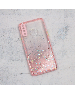 Maska za Samsung Galaxy A20s Frame Glitter roze - 90658