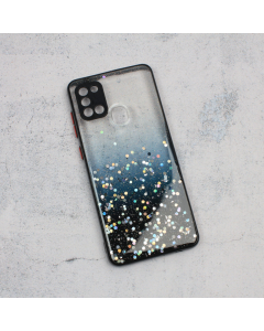 Maska za Samsung Galaxy A21s Frame Glitter crna - 90660