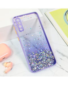 Maska za Samsung Galaxy A30s/A50/A50s Frame Glitter ljubičasta - 209160