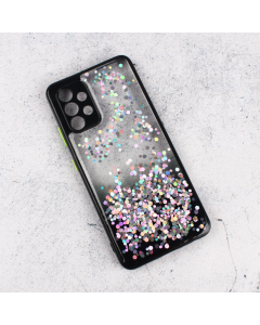 Maska za Samsung Galaxy A32 4G (EU) Frame Glitter crna - 92722