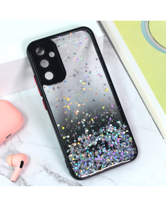 Maska za Samsung Galaxy A34 5G Frame Glitter crna - 207983