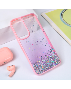 Torbica Frame Glitter za Samsung A556B Galaxy A55 5G roze - 214405
