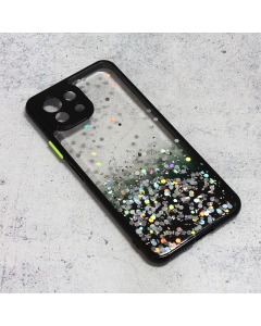 Maska za Xiaomi Mi 11 Lite Frame Glitter crna - 96887