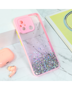 Torbica Frame Glitter za Xiaomi Redmi 12C roze - 209103