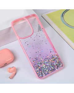 Torbica Frame Glitter za Xiaomi Redmi 13C roze - 214408