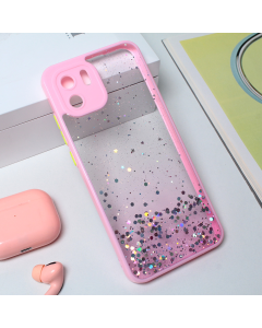Torbica Frame Glitter za Xiaomi Redmi A1/A2 roze - 206212