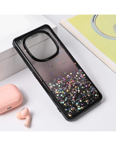 Torbica Frame Glitter za Xiaomi Redmi Note 14 Pro 5G crna - 221261