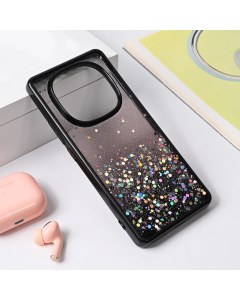 Torbica Frame Glitter za Xiaomi Redmi Note 14 Pro Plus crna - 221263