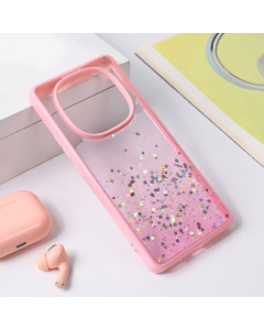 Torbica Frame Glitter za Xiaomi Redmi Note 14 Pro Plus roze - 221264